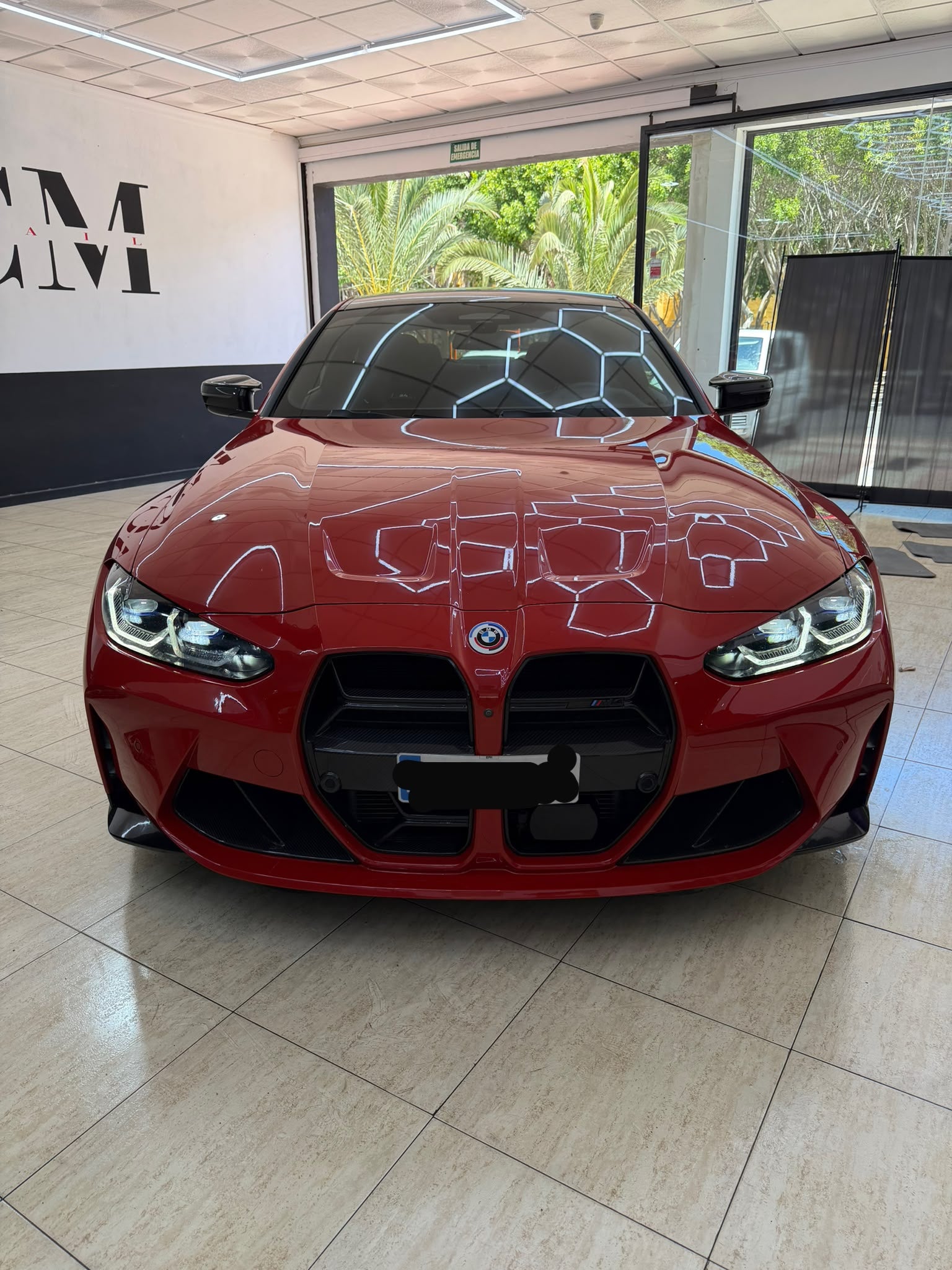 Parrilla delantera de fibra de carbono para BMW G80